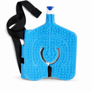 cyrotherapy wrap product image with white backdrop, the wrap is light blue